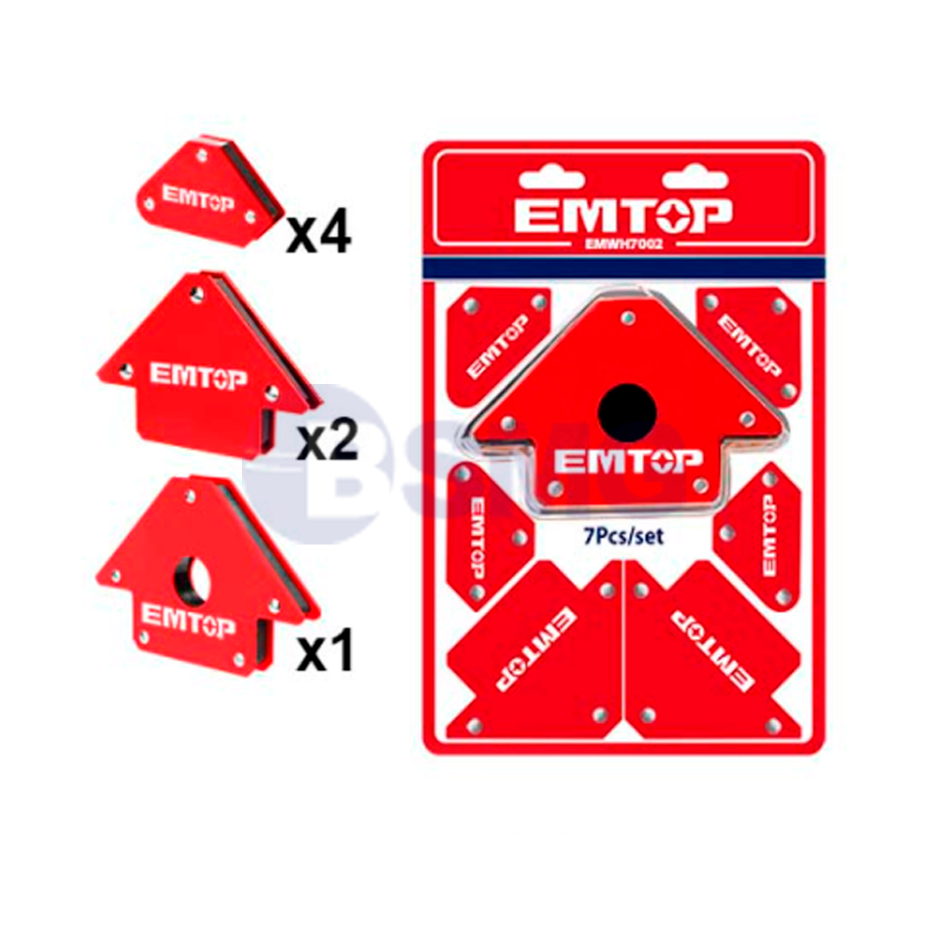 EMTOP შემდუღებლის მაგნიტური ფიქსატორი 4ც EMWH4002   024783