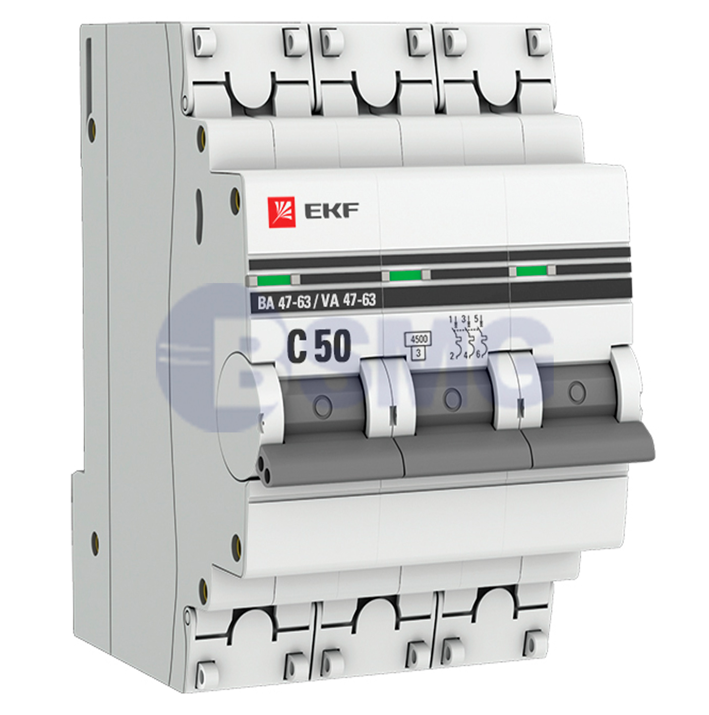 ავტ.ამომრთველი EKF 3P50A    027061