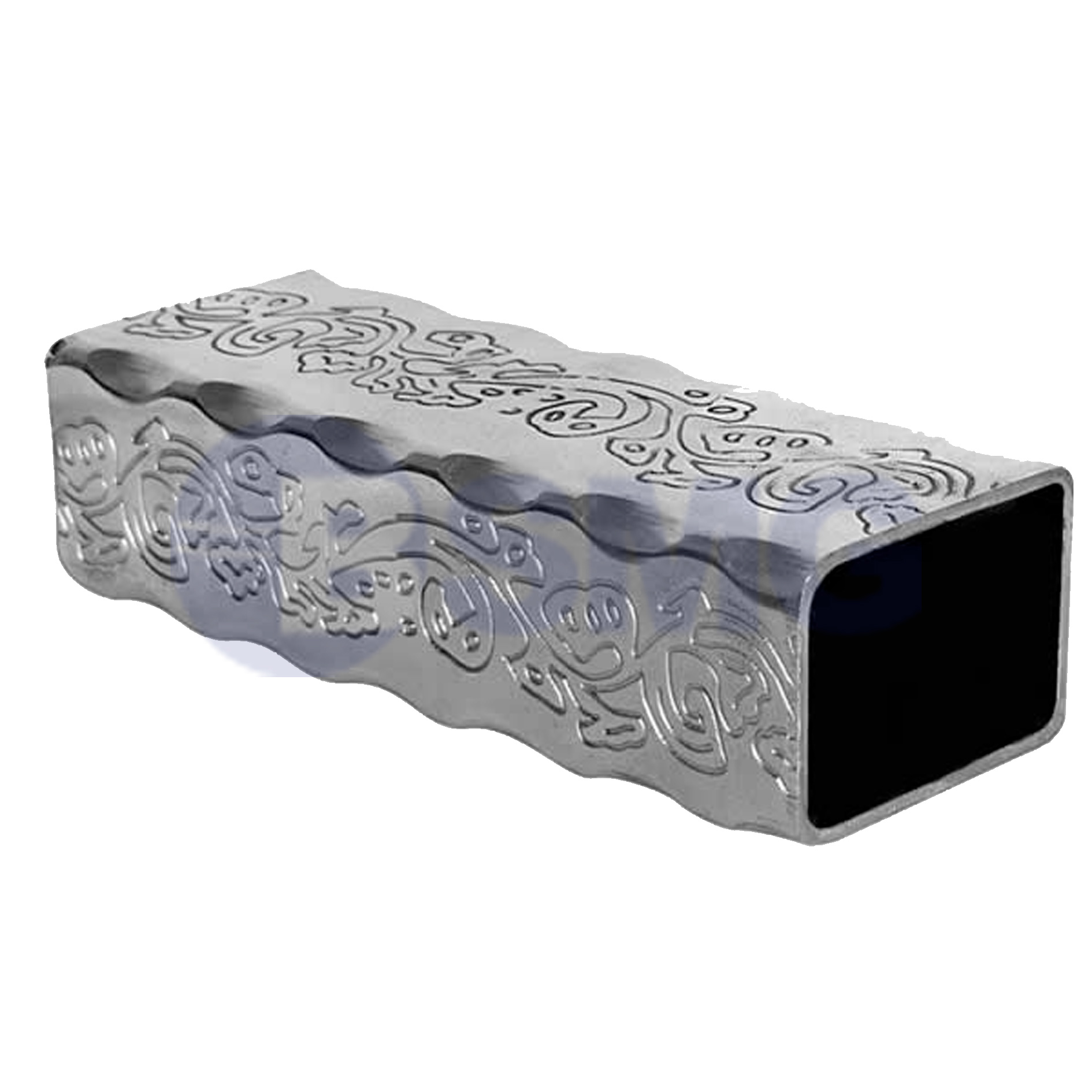 დეკორატიული მილკვადრატი 20x20x2 (ყვავილიანი)  019855