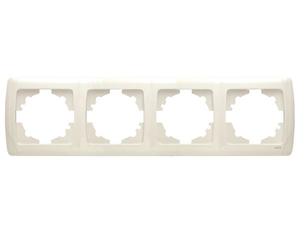 ჩამრთველ-როზეტის კანტი VIKO CARMEN 4-ნი კრემი   004670