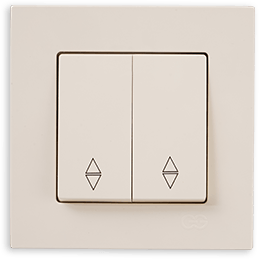 ჩამრთველი  რევერსი   კრემი ორიანი  RITA TWOG.TWO WAY SWITCH CREAM   008964