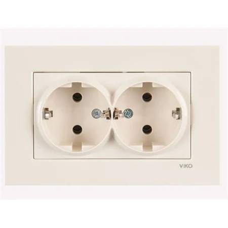 როზეტი VIKO Karre 2-ნი დამიწებით კრემი  004752